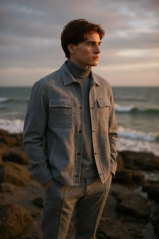 Paul & Shark - Surchemise de laine et cachemire