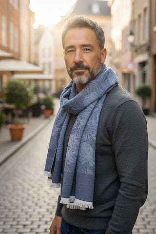 Hemley - Foulard motif feuillage de coton et polyester