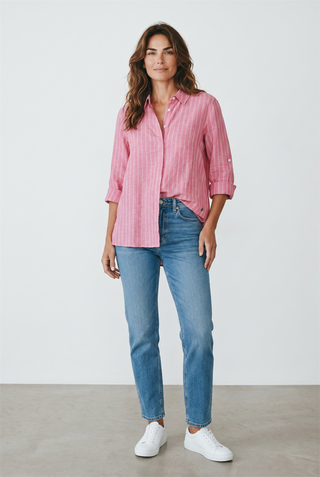 BRAX - Vicki - Blouse de lin à rayures