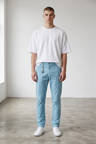 Paul & Shark - Pantalon chino de coton et soie extensible