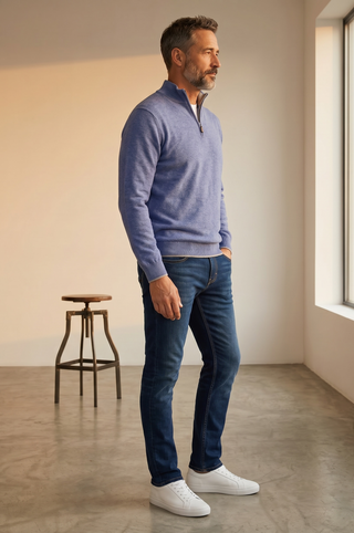 Paul & Shark - Chandail col zippé de laine Soft Piuma