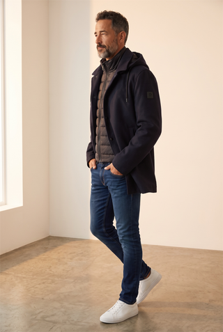Digel - Damian - Manteau de laine avec capuchon et col détachable