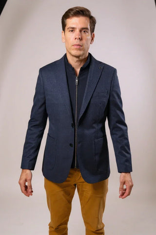 Digel - Earl-ST - Modern Fit - Veston de jersey avec insertion détachable