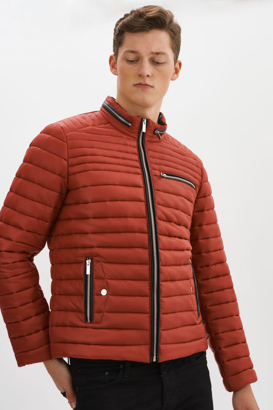 Regency - Jogger Puffer - Manteau matelassé avec cuir