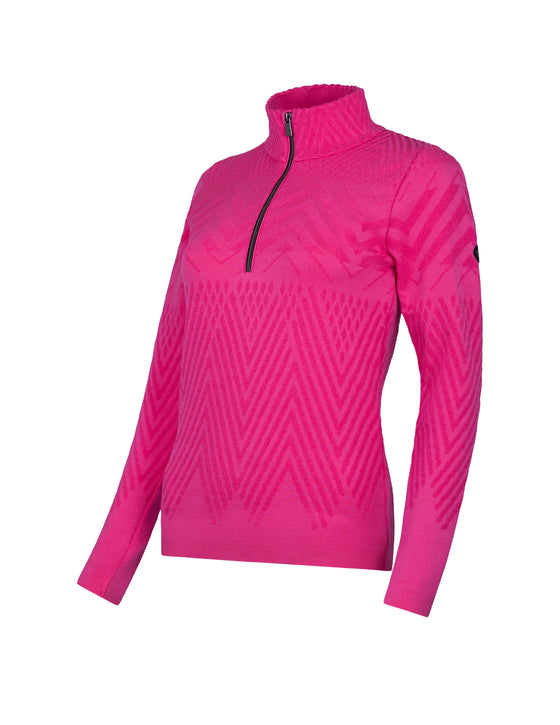 NEWLAND - Cinque Torry Lady T-Neck Uni avec Texture