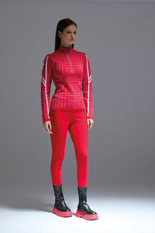  NEWLAND - Norkette Lady T-Neck à Motifs Pied-de-poule