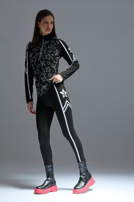 NEWLAND - Ostersund Lady T-Neck à Motifs Étoiles