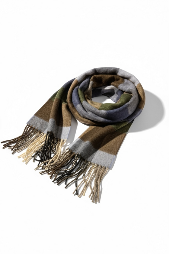 Hemley - Foulard à carreaux de cachemire