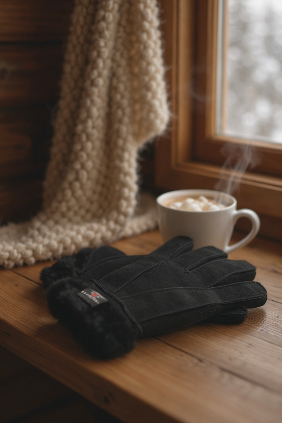 Crown Cap - Gantes de mouton double face pour homme