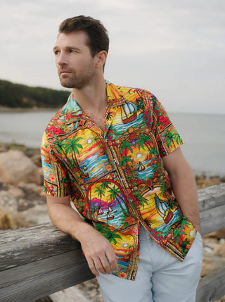 Robert Graham - THE SAILOR SKY - Chemise manches courtes Édition Limitée