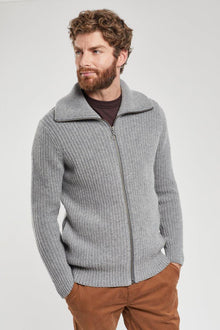  Armor-Lux - Cardigan Zippé de Laine Heritage - LE CAPITAINE D'A BORD