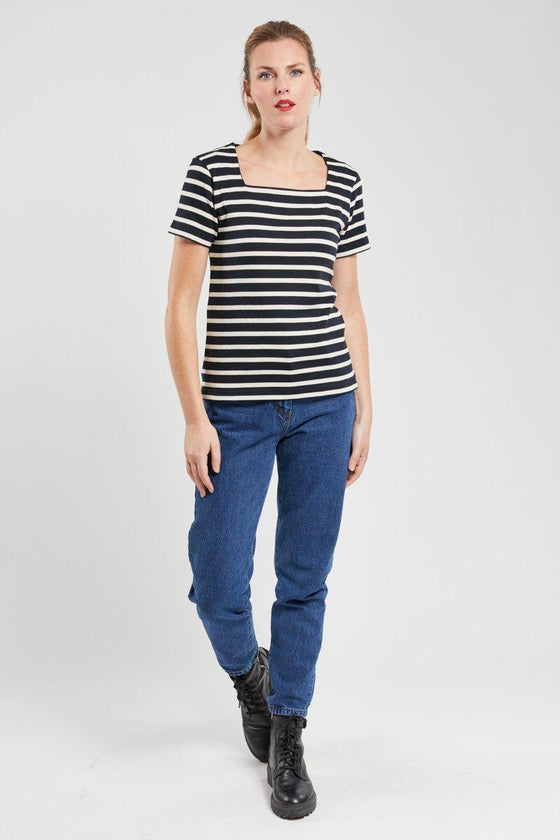 Armor-Lux - Coursive - Marinière coton équitable manches courtes - LE CAPITAINE D'A BORD