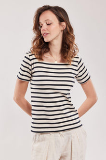  Armor-Lux - Coursive - Marinière coton équitable manches courtes - LE CAPITAINE D'A BORD