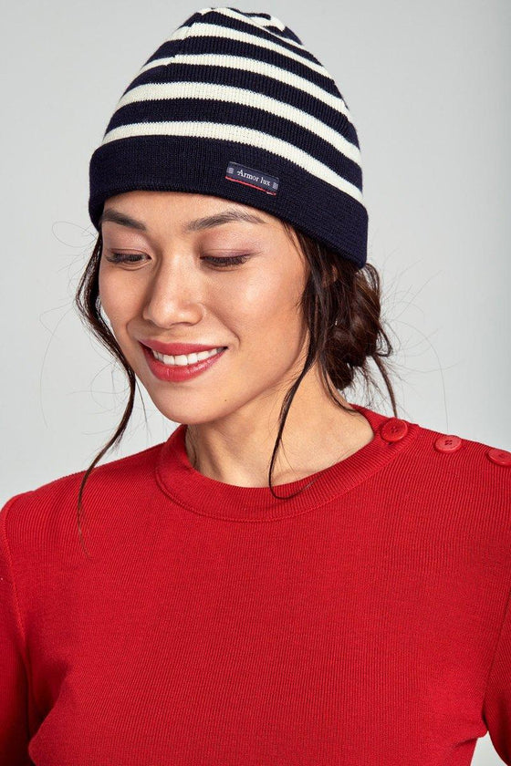 Armor-Lux - Lannion - Bonnet breton de laine rayé - LE CAPITAINE D'A BORD