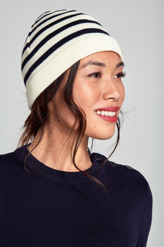 Armor-Lux - Lannion - Bonnet breton de laine rayé - LE CAPITAINE D'A BORD