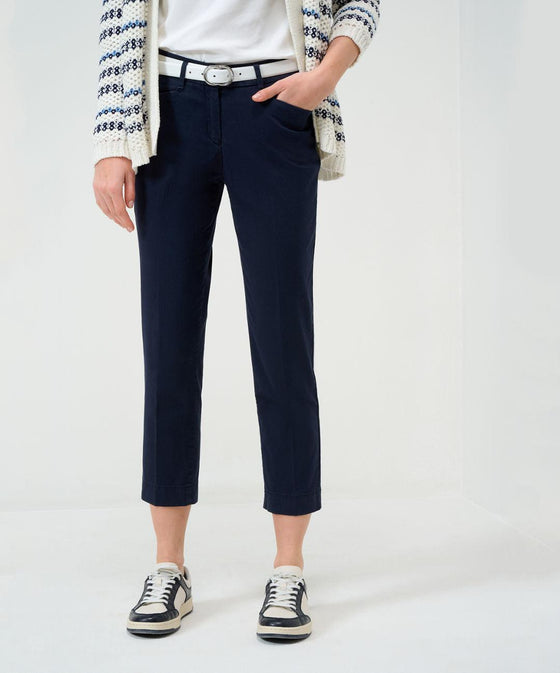 BRAX - Mara Sun - Pantalon capri de coton satin - LE CAPITAINE D'A BORD