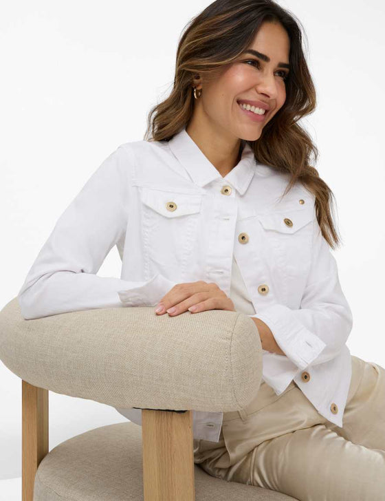 BRAX - Miami - Blouson de jeans extensible - Blanc
