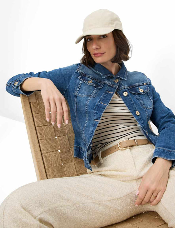 BRAX - Miami - Blouson de jeans extensible - Regular Used Blue