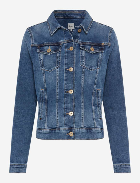 BRAX - Miami - Blouson de jeans extensible - Regular Used Blue