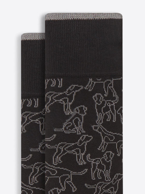 Bugatchi - Bas de coton mercerisé chiens - LE CAPITAINE D'A BORD