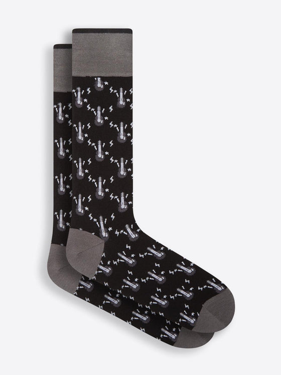 Bugatchi - Bas de coton mercerisé guitars - LE CAPITAINE D'A BORD