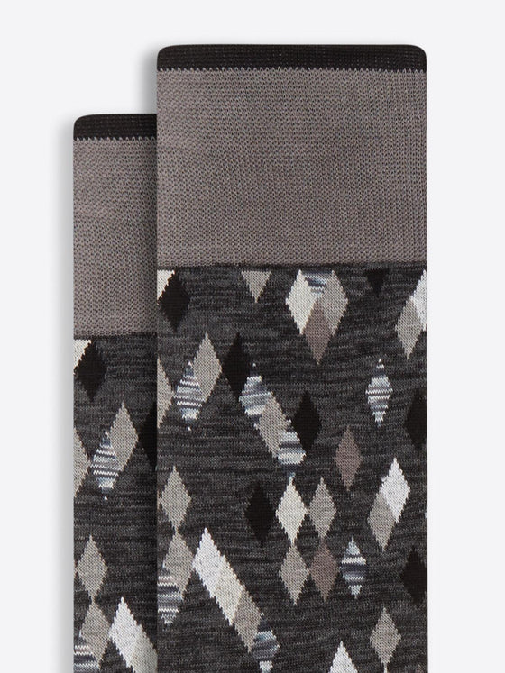 Bugatchi - Bas de coton mercerisé lozanges - LE CAPITAINE D'A BORD