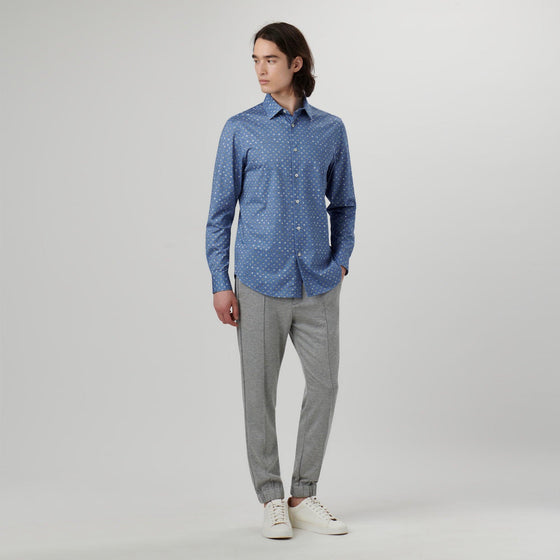 Bugatchi - James - Chemise manches longues balles OoohCotton® - LE CAPITAINE D'A BORD