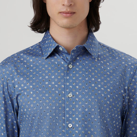 Bugatchi - James - Chemise manches longues balles OoohCotton® - LE CAPITAINE D'A BORD