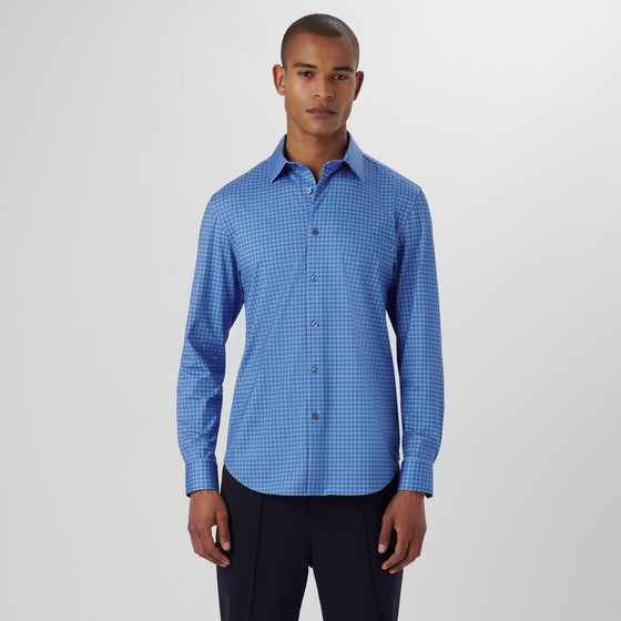 Bugatchi - James - Chemise manches longues carreaux OoohCotton® - LE CAPITAINE D'A BORD