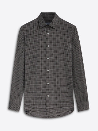 Bugatchi - James - Chemise manches longues cercles OoohCotton® - LE CAPITAINE D'A BORD