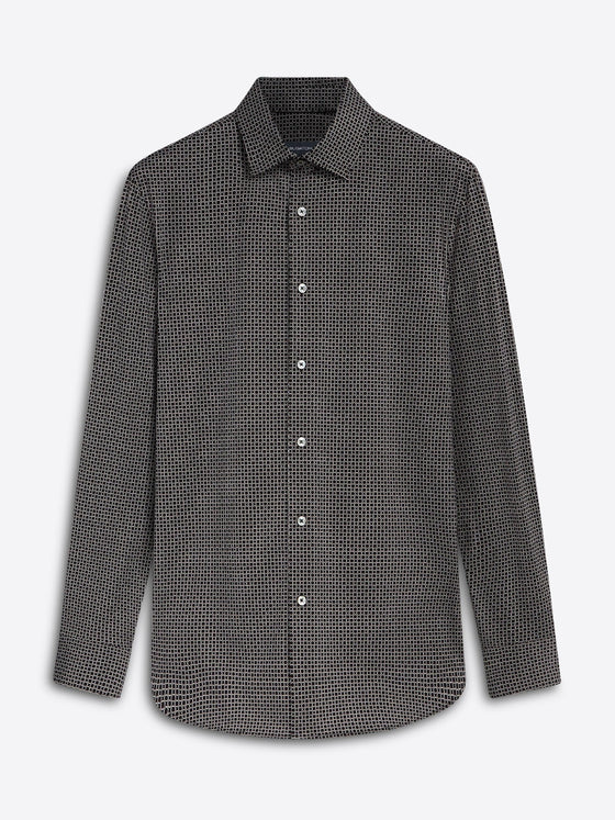 Bugatchi - James - Chemise manches longues cercles OoohCotton® - LE CAPITAINE D'A BORD