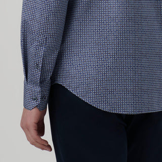 Bugatchi - James - Chemise manches longues flocons OoohCotton® - LE CAPITAINE D'A BORD