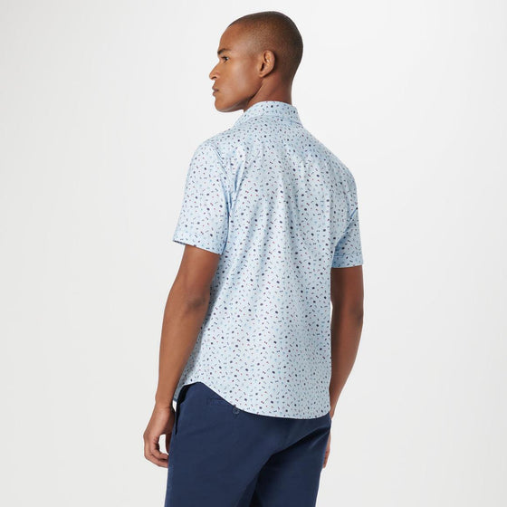 Bugatchi - Miles - Chemise motif voyage manches courtes OOOHCOTTON© - LE CAPITAINE D'A BORD