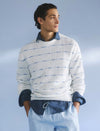 Paul & Shark - Chandail rayé col rond de lin et coton