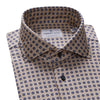 Emanuel Berg - Byron - Chemise manches longues à pois Albini 4Flex - Modern Fit - Beige - LE CAPITAINE D'A BORD