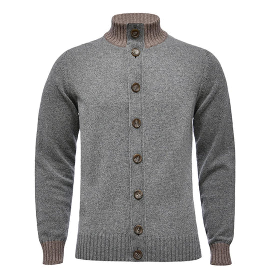 Emanuel Berg - Cardigan à boutons de laine et cachemire Premium - Gris - LE CAPITAINE D'A BORD