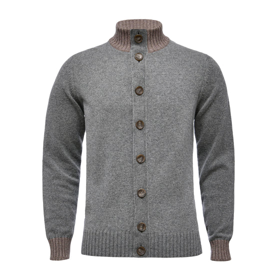 Emanuel Berg - Cardigan à boutons de laine et cachemire Premium - Gris - LE CAPITAINE D'A BORD