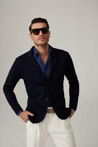 Emanuel Berg - Cardigan Premium Swacket Laine Mérinos Extrafine - LE CAPITAINE D'A BORD