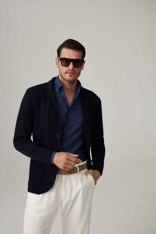 Emanuel Berg - Cardigan Premium Swacket Laine Mérinos Extrafine - LE CAPITAINE D'A BORD