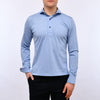 Emanuel Berg - Polo manches longues Premium Jersey Knit - Modern Fit - Bleu - LE CAPITAINE D'A BORD