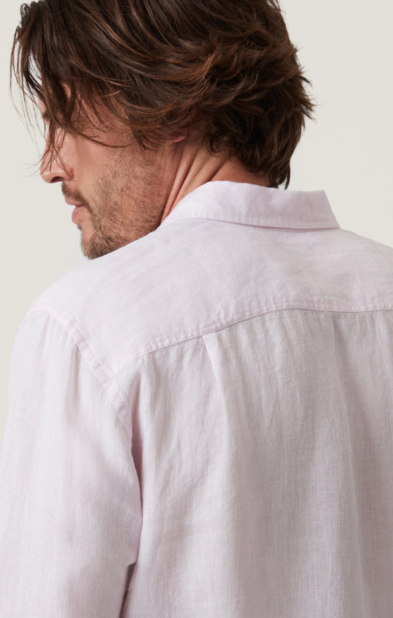 34 Heritage - Linen Chambray Shirt Pink