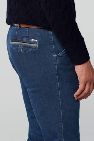 Meyer - Jeans Chicago 4547 - Indigo-Tan/45 - LE CAPITAINE D'A BORD