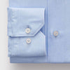 Emanuel Berg - Byron - Chemise manches longues unie Albini 4Flex - Modern Fit - Bleu pâle - LE CAPITAINE D'A BORD