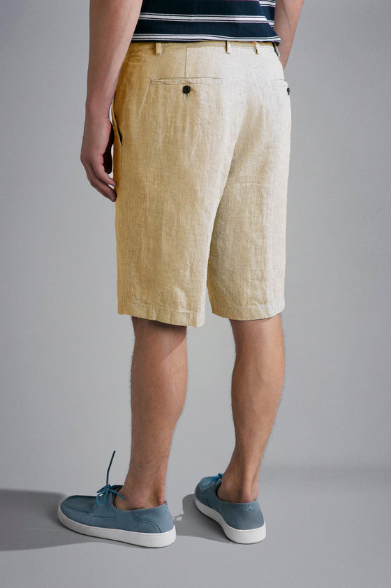 Paul & Shark - Bermudas 100% lin - LE CAPITAINE D'A BORD