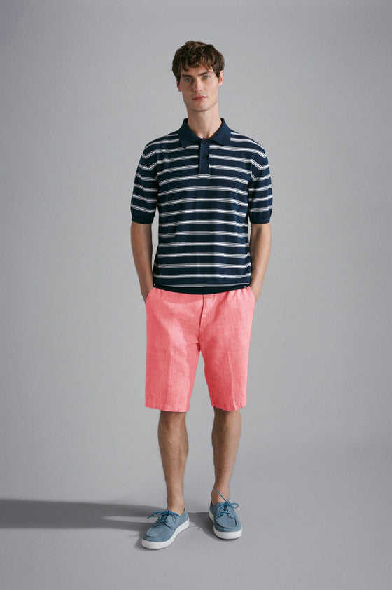 Paul & Shark - Bermudas 100% lin - LE CAPITAINE D'A BORD