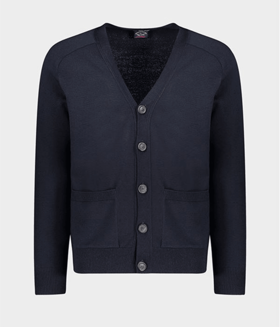 Paul & Shark - Cardigan à boutons de laine Cool Touch - LE CAPITAINE D'A BORD