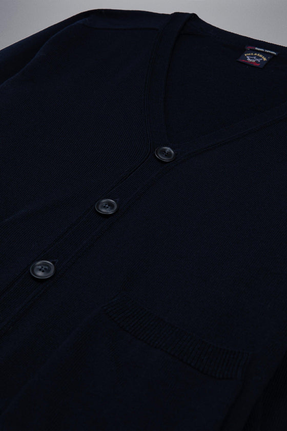 Paul & Shark - Cardigan à boutons de laine Cool Touch - LE CAPITAINE D'A BORD