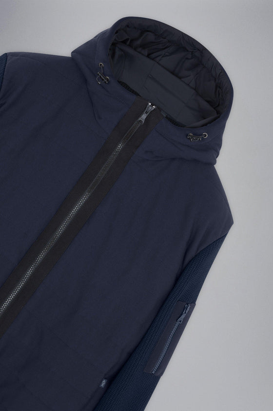 Paul & Shark - Cardigan à capuchon de laine avec devant matelassé - LE CAPITAINE D'A BORD