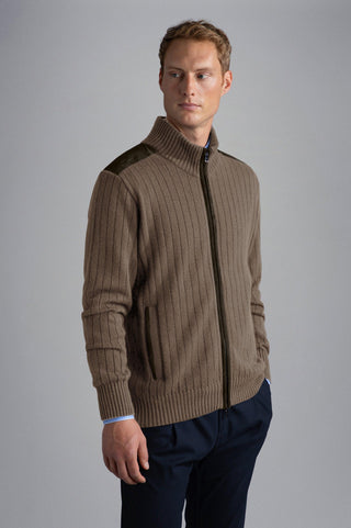 Paul & Shark - Cardigan zip de laine et cachemire - LE CAPITAINE D'A BORD