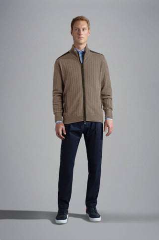 Paul & Shark - Cardigan zip de laine et cachemire - LE CAPITAINE D'A BORD